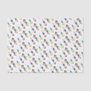 Papier Mousseline Synchronisation Swimmer Girls Swim Team Synchro