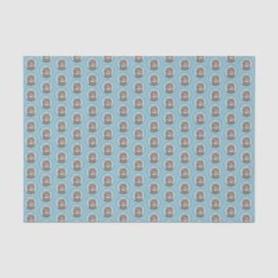 Papier Mousseline Tabby Gris Peinture Chat - Cute Original Art Chat