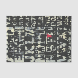 Papier Mousseline Tableau alphabétique de Norman Wyatt