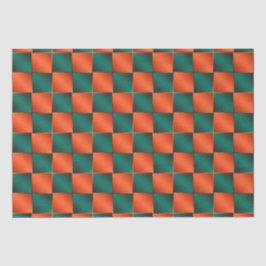 Papier Mousseline Tableau de bord orange et vert brillant