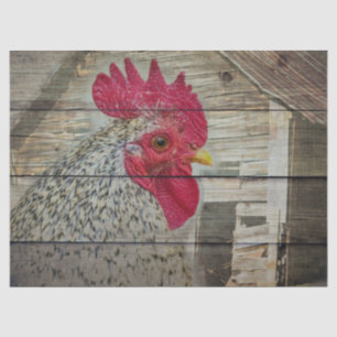 Papier Mousseline Tableau de la grange de poulet rustique Rooster