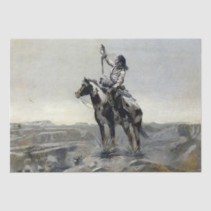 Papier Mousseline Tableau occidental "Guerre" de Charles M Russell