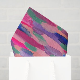Papier Mousseline Tailles roses Abstraites