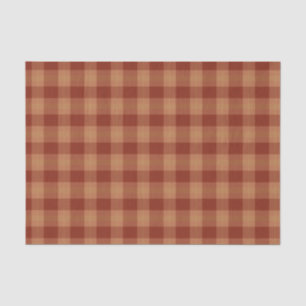 Papier Mousseline Tan Tartan Tissu Papier