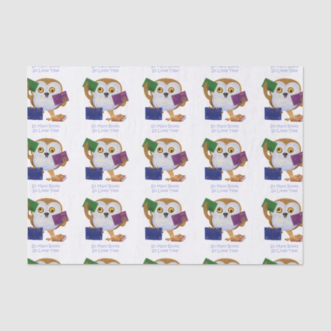 Papier Mousseline Tant de livres tellement peu d'heure (Recto)