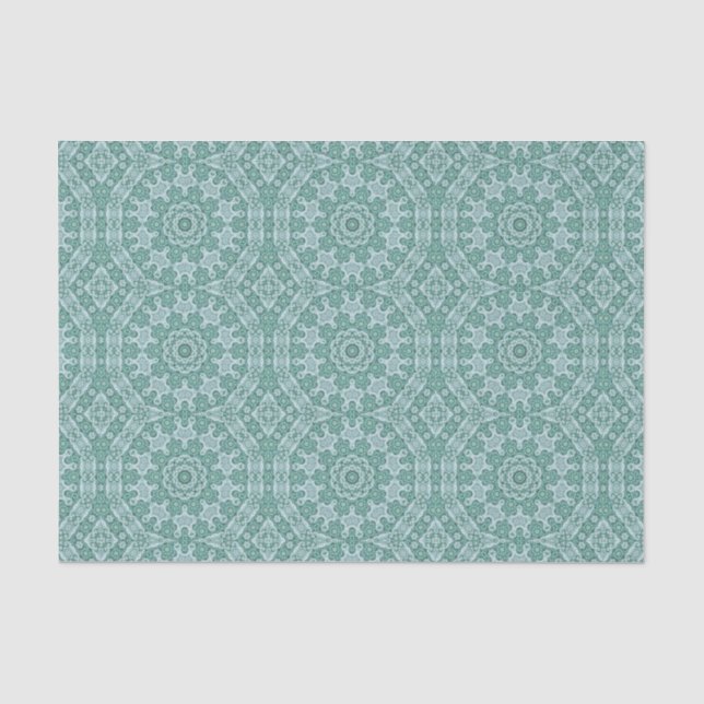 Papier Mousseline Tantalisation en turquoise (Recto)