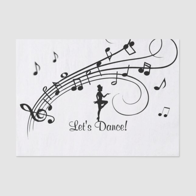 Papier Mousseline Tap Danse rose (Recto)