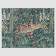 Tapisserie de lapins forestiers