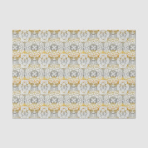 Papier Mousseline Tapisserie Rosette II