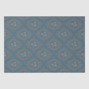 Papier Mousseline Tapisserie turquoise Rococo Mandala Elegant Ogee D