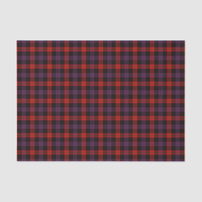 Papier Mousseline Tartan Brown de clan (Recto)