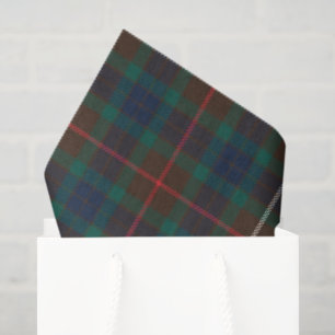 Papier Mousseline Tartan de chasse Fraser Plaid de clan écossais