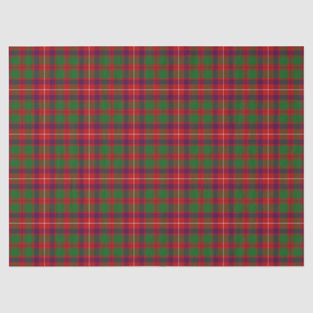 Papier Mousseline Tartan de Geddes de clan (Recto)