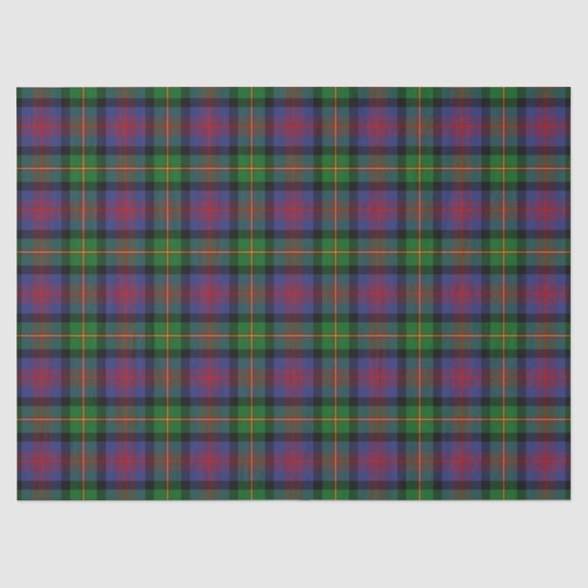 Papier Mousseline Tartan de Logan de clan (Recto)