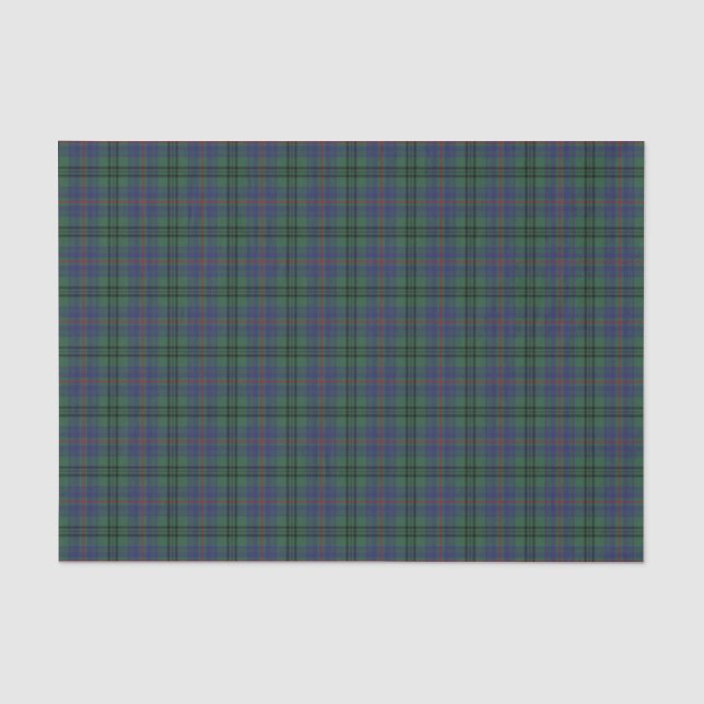 Papier Mousseline Tartan de marcheur de clan (Recto)
