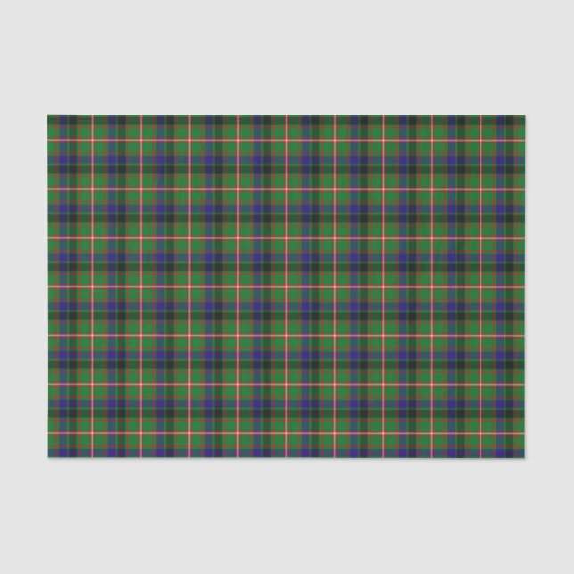 Papier Mousseline Tartan de Reid de clan (Recto)