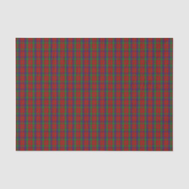 Papier Mousseline Tartan de Robertson de clan (Recto)