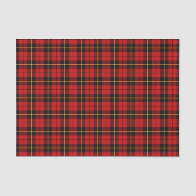Papier Mousseline Tartan de Wallace de clan (Recto)
