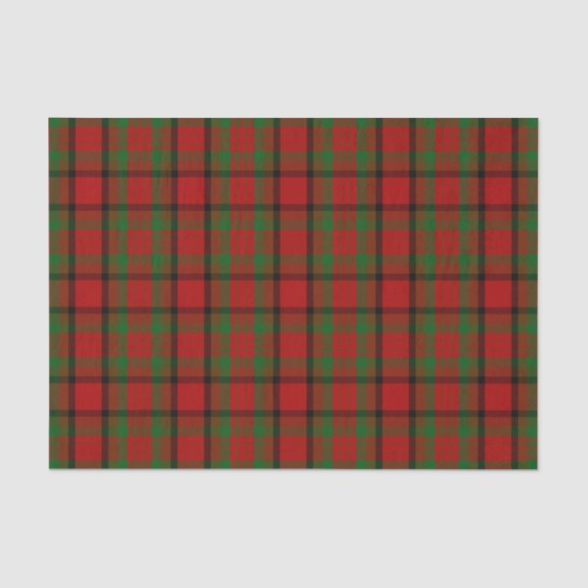 Papier Mousseline Tartan d'Irlandais de Tipperary du comté (Recto)