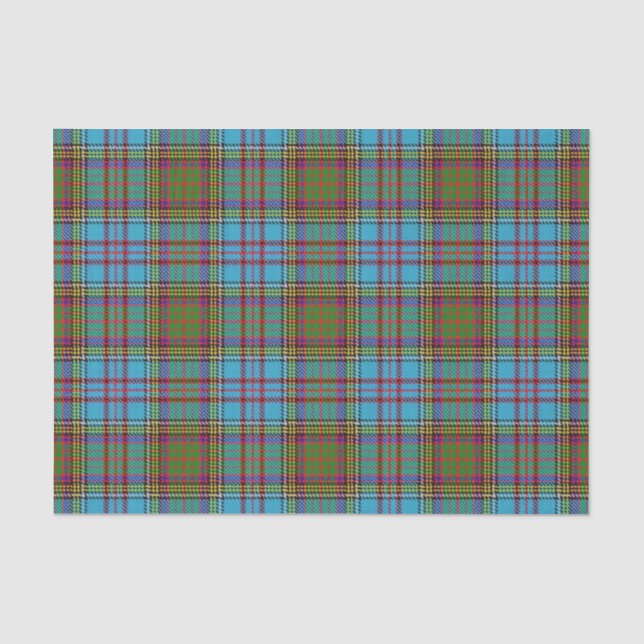 Papier Mousseline Tartan écossais d'Anderson de clan de cadeaux (Recto)
