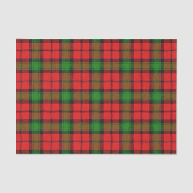Papier Mousseline Tartan écossais de Kerr de clan de cadeaux (Recto)