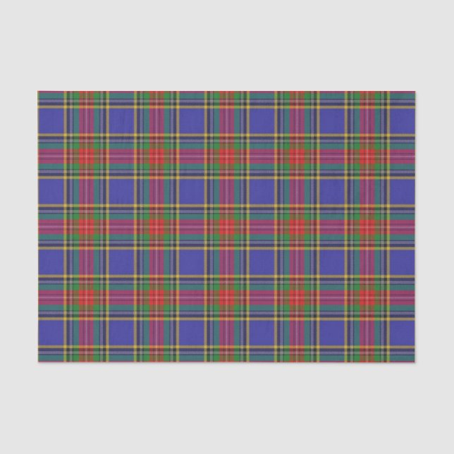 Papier Mousseline Tartan écossais de Macbeth de clan de cadeaux (Recto)