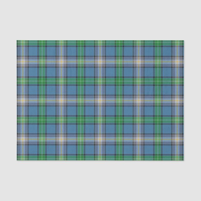 Papier Mousseline Tartan écossais de MacDowall de clan de cadeaux (Recto)