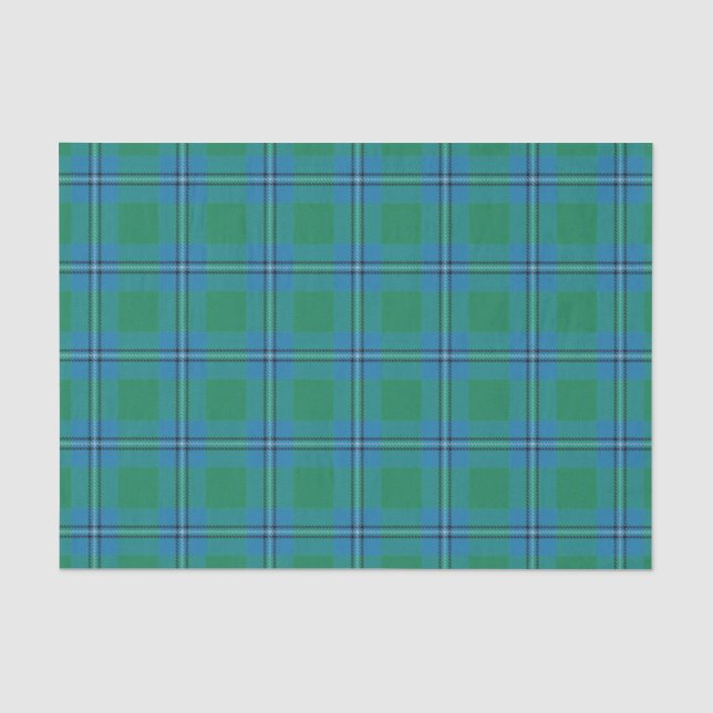 Papier Mousseline Tartan écossais d'Irvine Irwin de clan de cadeaux (Recto)