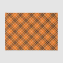 Tartan orange d'Halloween