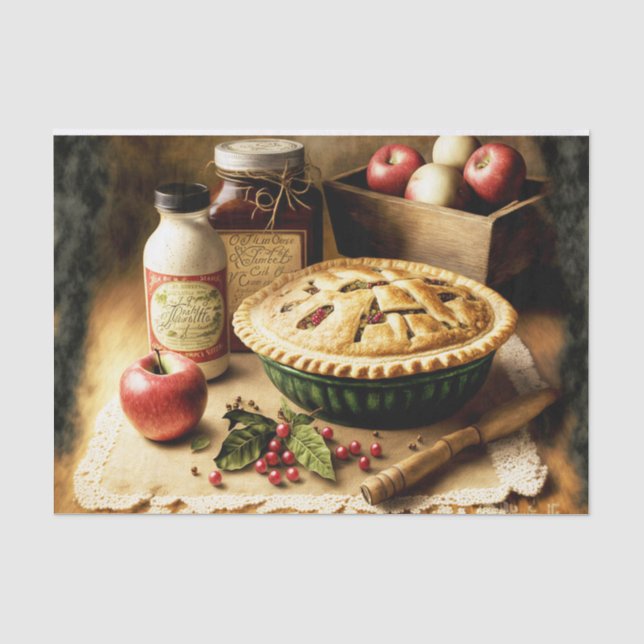 Papier Mousseline tarte aux pommes (Recto)