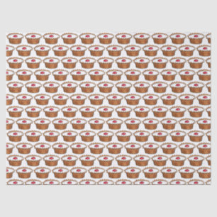 Papier Mousseline Tarte Cherry Bakewell British Food UK Pâtisserie
