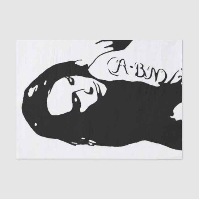 Papier Mousseline Tattooed girl (Recto)