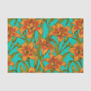 Papier Mousseline Tawny fleurs quotidiennes