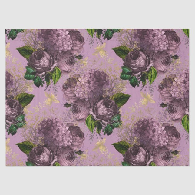Papier Mousseline Tea Garden Bee Series Design 45 (Recto)