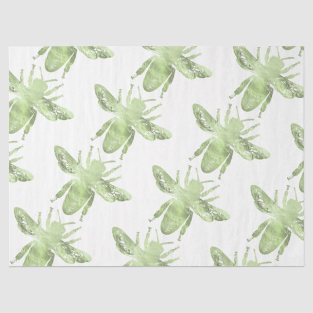 Papier Mousseline Tea Garden Bee Series Design 50 (Recto)