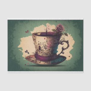 Papier Mousseline Tea Party Alice au pays des merveilles