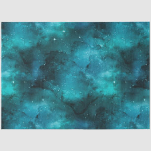 Papier Mousseline Teal Galaxy Series 7