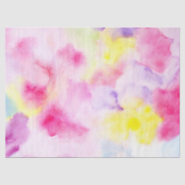 Papier Mousseline Teinture de nouilles violettes rose-jaune