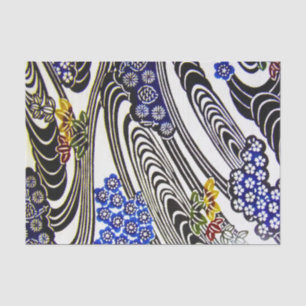 Papier Mousseline Teinture japonaise d'okinawaïen (Bingata)
