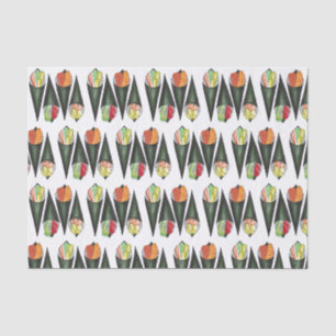 Papier Mousseline Tempaki Sushi Rolls À Main Rolls Cuisine Japonaise