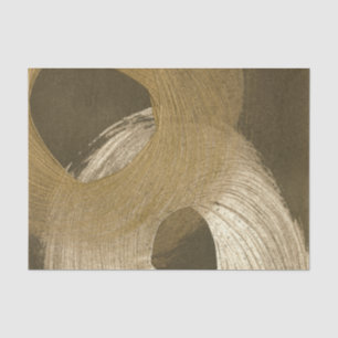 Papier Mousseline Tempête de sable circulaire dans Tan et Dark Brown