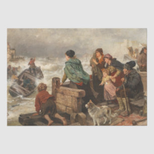 Papier Mousseline Tempête sur la côte (par Rudolf Jordan)