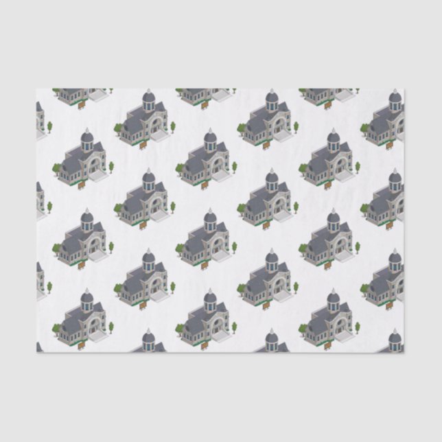 Papier Mousseline Temple de papier de tissus décoratifs (Recto)