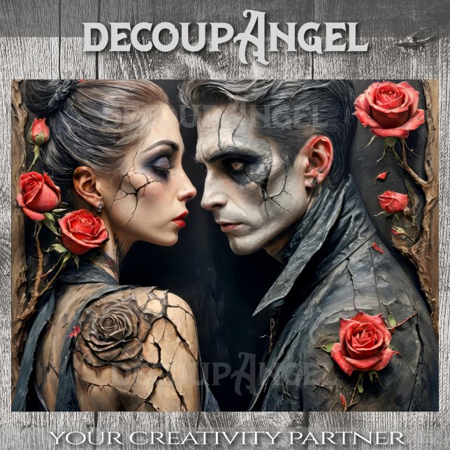 Papier Mousseline Tentation du crépuscule - Découpage - (Créateur téléchargé)