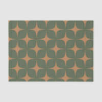 Terracotta Vert Profond Mi-Siècle Moderne Boho