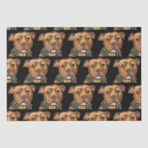 PAPIER MOUSSELINE TERRIER AMÉRICAIN DU STAFFORDSHIRE