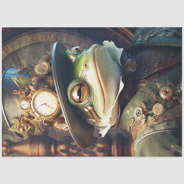 Papier Mousseline Tête de grenouille à vapeur (Recto)