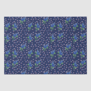 Papier Mousseline Texas Bluebonnets Texan Lone État étoile