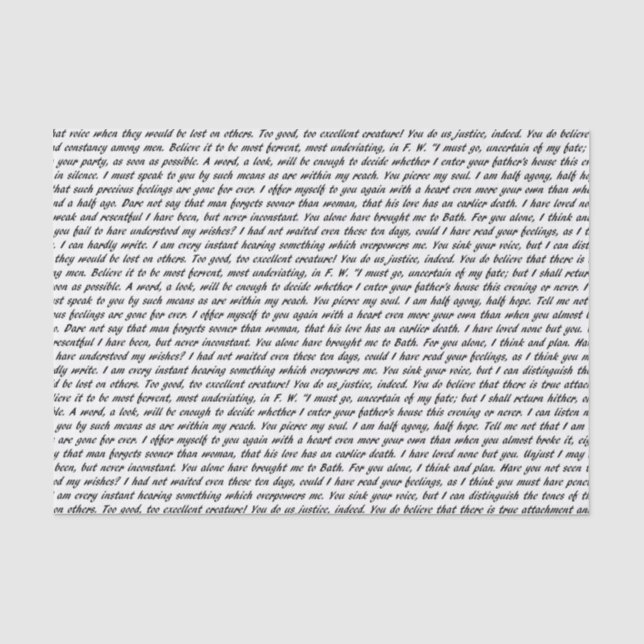 Papier Mousseline Texte de persuasion (Recto)
