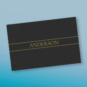 Papier Mousseline Texte et lignes Gold personnalisables